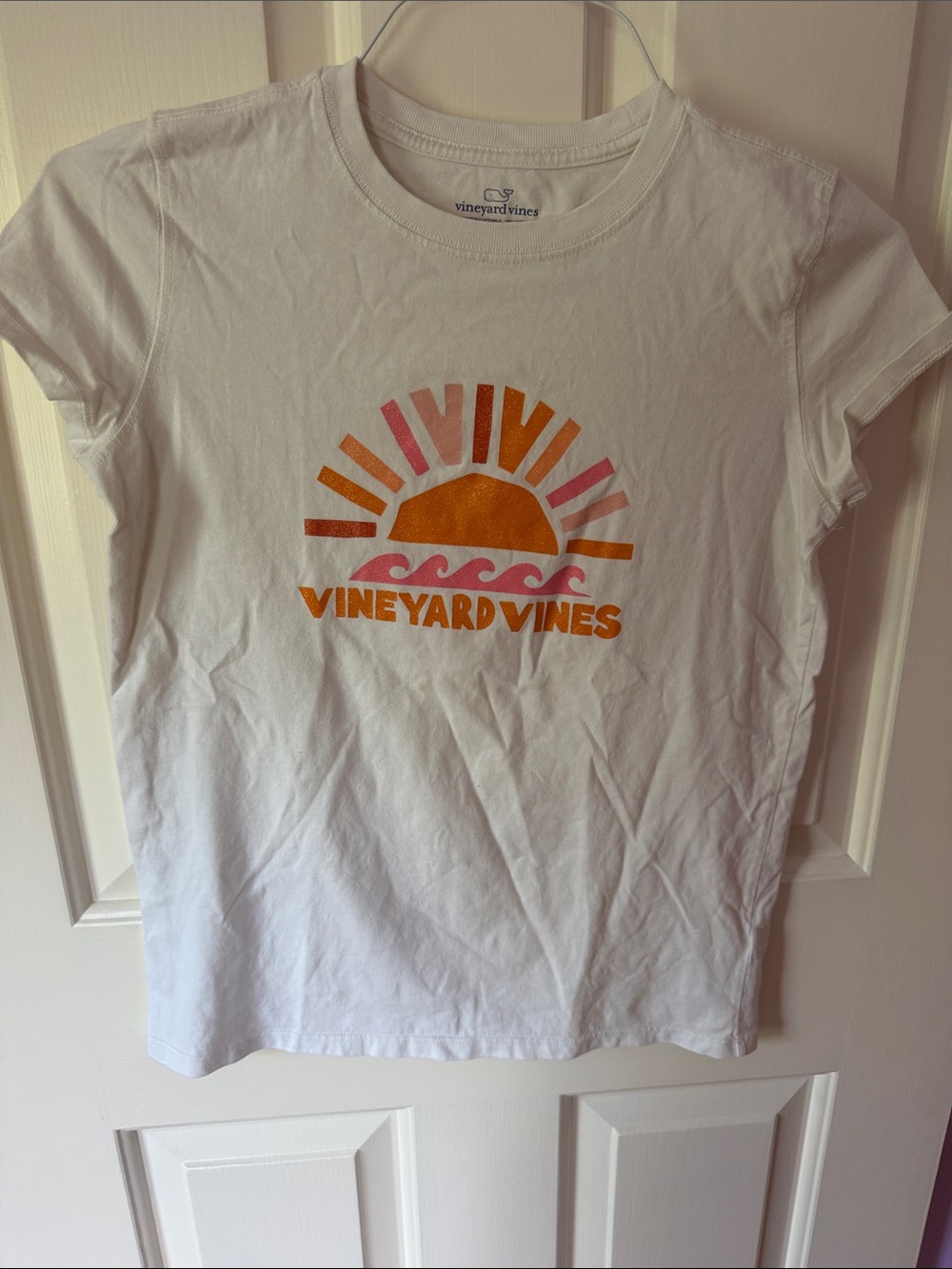 Vineyard Vines White Sunset Graphic Tee